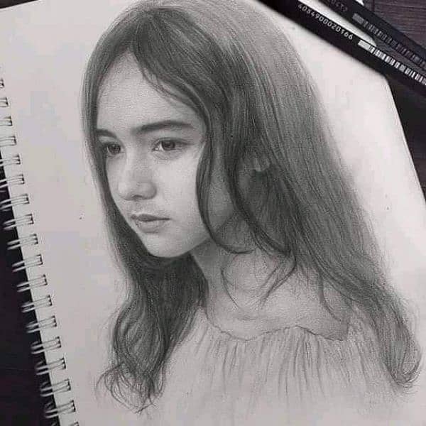 pencil sketch\face sketch\pencil drawing 13