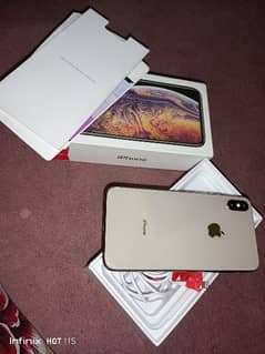 iphone xsmax non-pta with box gold colour