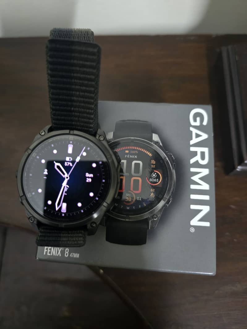 Garmin Fenix 8 Sapphire titanium carbon gray DLC 47mm - Local Warranty 7