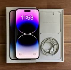 iphone 14 pro max 256gb deep purple full box