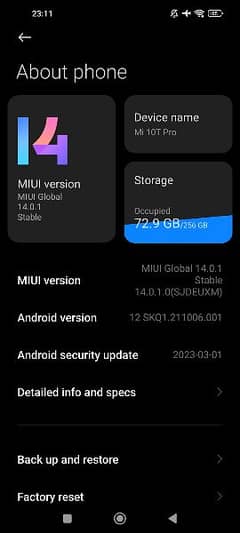 Xiaomi 10t pro non pta