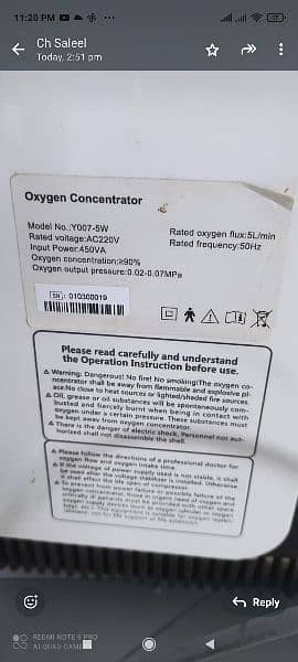 oxygen concentrator. . used only 3 months 3