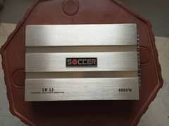 Soccer car amplifier 4 channels without speakers woofer.