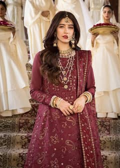 ASIM JOFA EMBROIDERED CHANDERI COTTON 3 PCS AZ - 0142