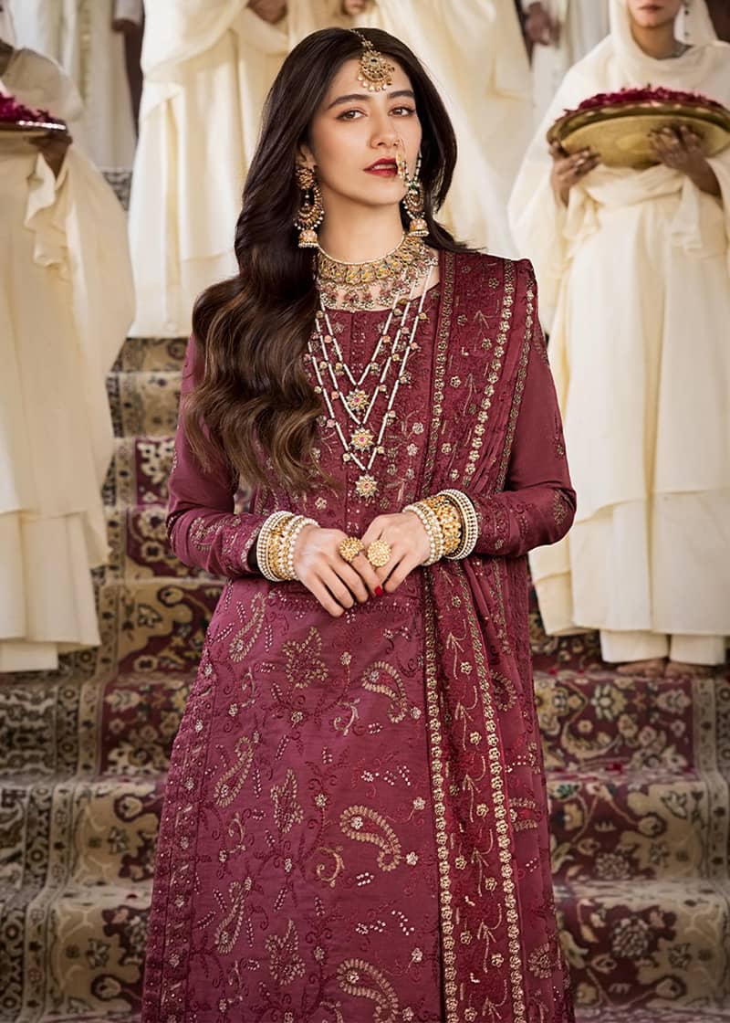 ASIM JOFA EMBROIDERED CHANDERI COTTON 3 PCS AZ - 0142 3