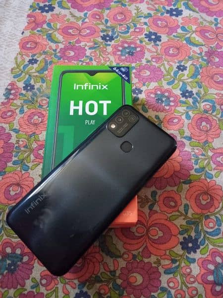 Infinix Hot 10 Play 10/10 condition Box Pack 1