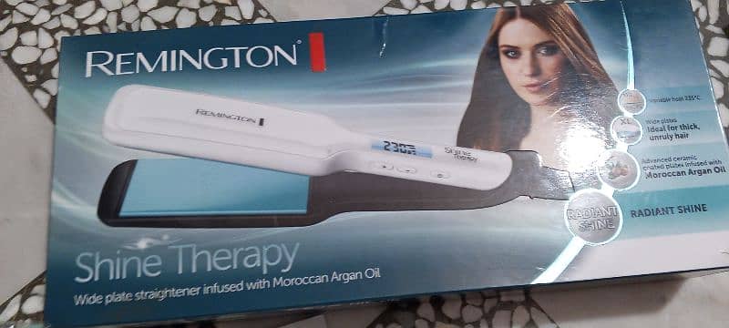 original Remington hair straightener. . model (shine therapy) 3