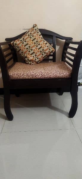 5 Seater Wooden Sofa Set 2