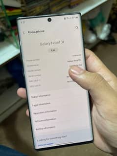 samsung note 10 plus with minor dot