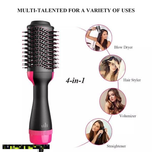 One Step Hot Air Brush Household Hair Dryer Brush 2