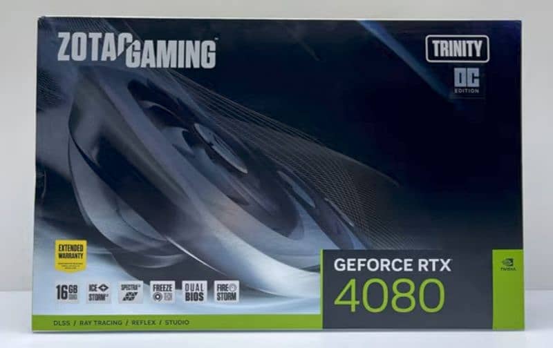 zotac Rtx 4080 trinity 16gb GPU 1