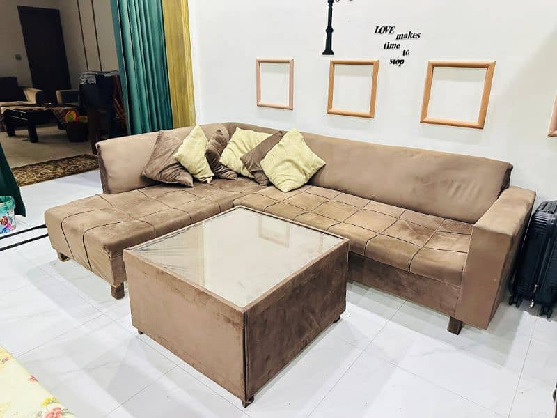 L shaped sofa for sale in resonable price 3