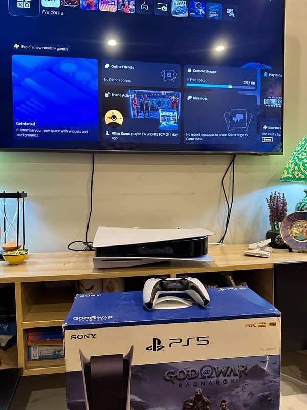 PS5 1TB with box and controller for sale 2