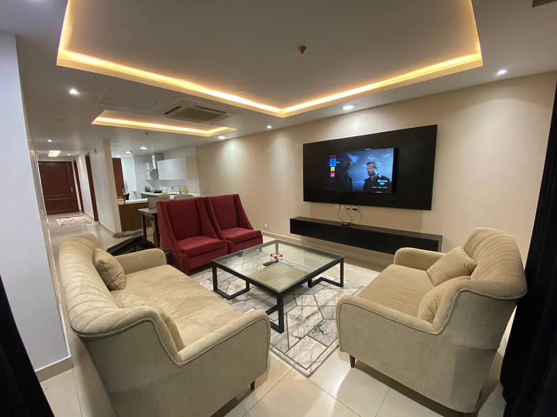 only family two bed apartment available for Rent in gold crest DHA phase 4 7