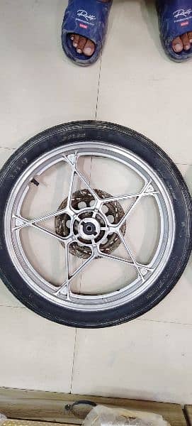 Original genuine Suzuki GS 150 se ke wheel olyrim set with tires 1