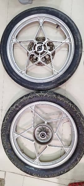 Original genuine Suzuki GS 150 se ke wheel olyrim set with tires 2