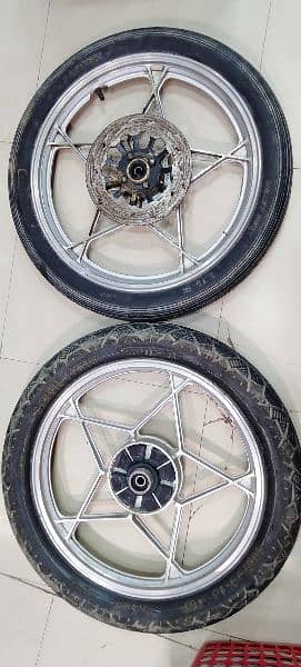 Original genuine Suzuki GS 150 se ke wheel olyrim set with tires 3