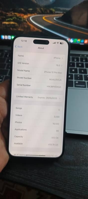 iphone 15 pro Max 512GB Non Pta Factory Unlock 5