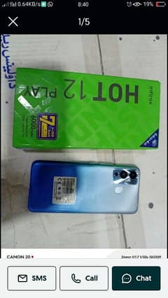 infinix hot 12 play 4/64 with box