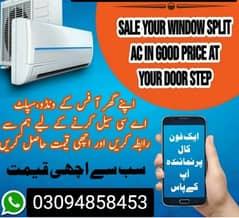 Apny  porany  Ac,fridges,window Ac , hamy sale karyn achy rate pr