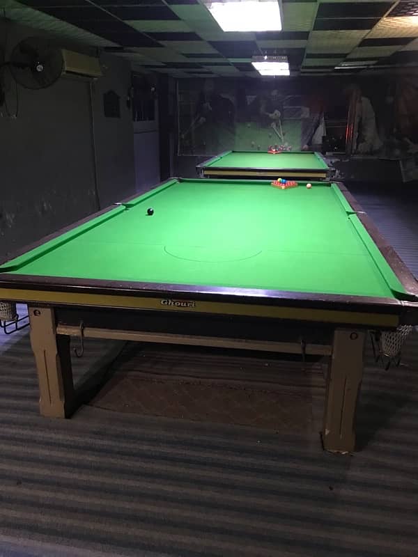 4 SNOOKER TABLES GOOD CUTIONS MADE BY GHOURi WITH IMPORTED SLATE 2