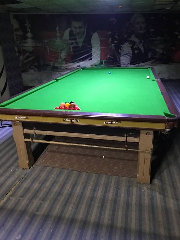 4 SNOOKER TABLES GOOD CUTIONS MADE BY GHOURi WITH IMPORTED SLATE 4