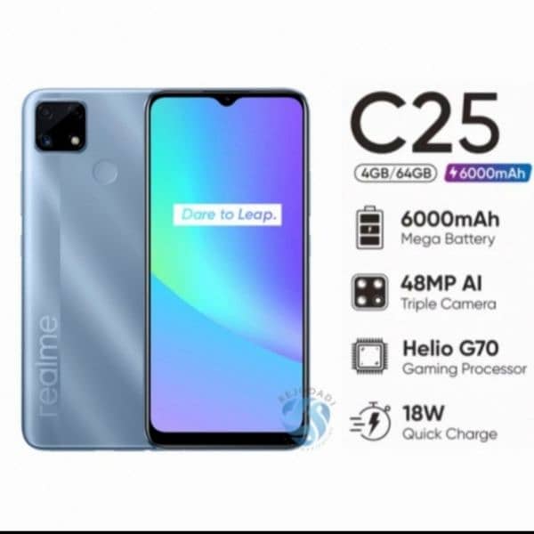 Realme C25 4 Gb Raam 128 Gb Room 6000 Mha Battery With Box 1