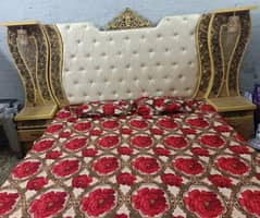 Bed set with dressing table , cupboard & divider