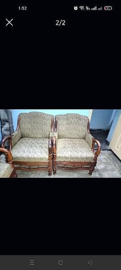 Wood Sofa Set