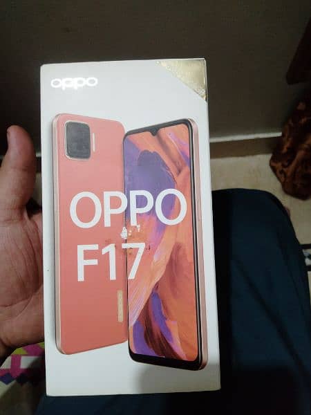 oppo f17 with box and charger 7