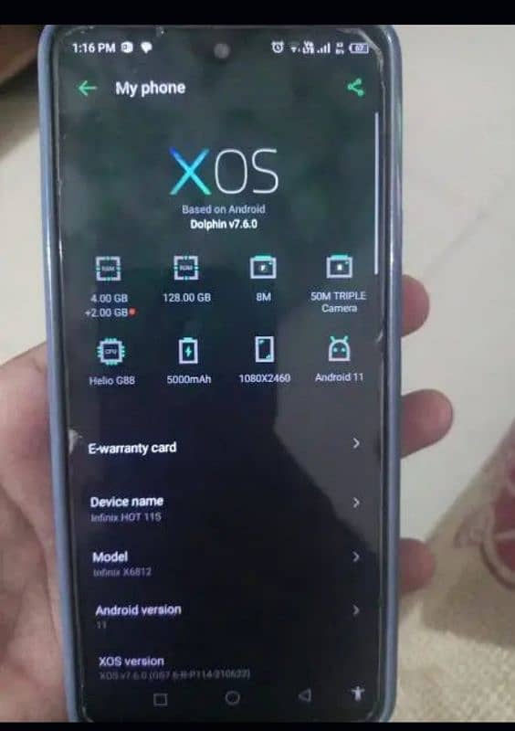 infinix hot 11s RAM 6gb phone memory 128 03234077098 WhatsApp 5