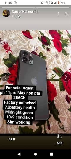 iphone 11pro max non pta 256 factory unlock