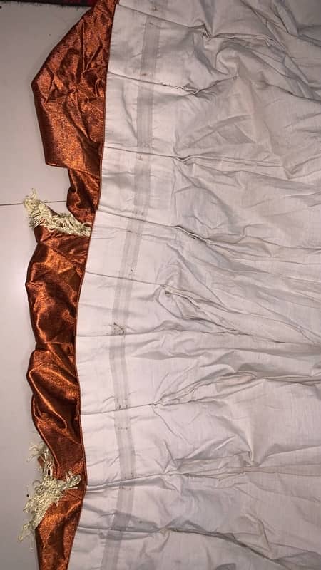 White And Brown Curtains 4 pieces 11