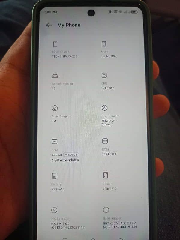 Tecno spark 20c 10 mnt warrenty left 4+4/128 scratchless 9