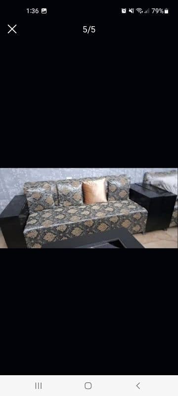 sofa set new condition for urgent sale. 1