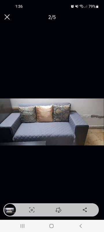 sofa set new condition for urgent sale. 2