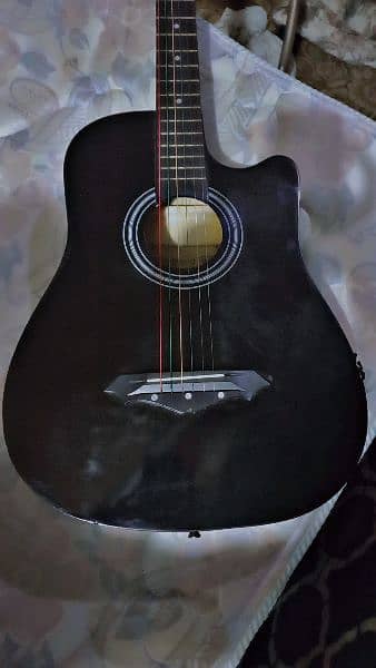 diamond guitar black colour with guitar bag 0