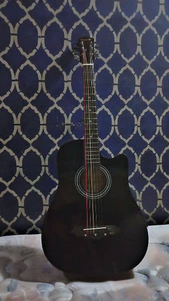 diamond guitar black colour with guitar bag 2