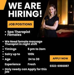 We are looking Female staff urgent basis