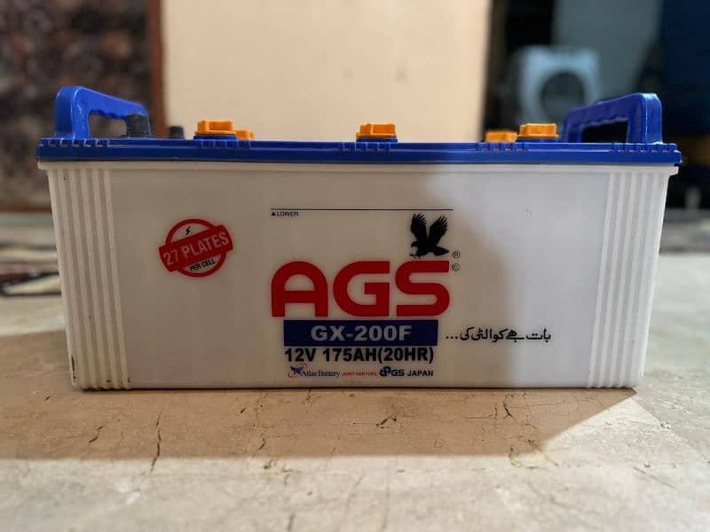 ags battery 200 and 27 plate new condition slightly used 1