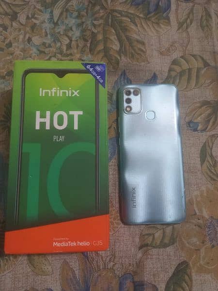 Infinix hoT 10 play 4GB Ram 64GB Rom Dual sim pTa official approved. 1