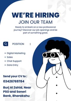 Customer support, marketing and data entry jobs in Islamabad