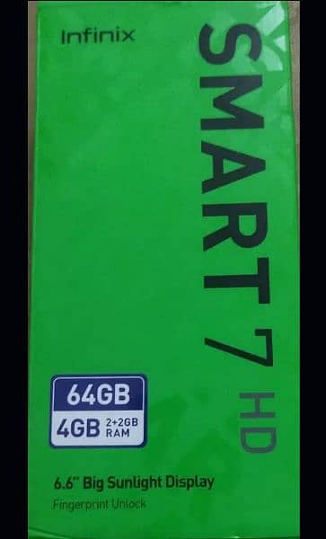 Infinix smart 7 (4/64 6 months warranty 2