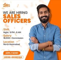 Artex Hiring is hiring 30+ sales officers in Karachi. 0