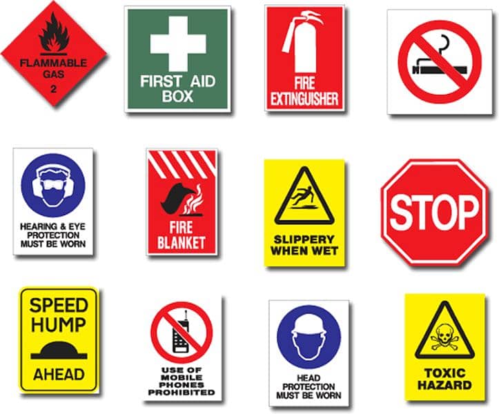 Fire extinguisher and signs boards 1