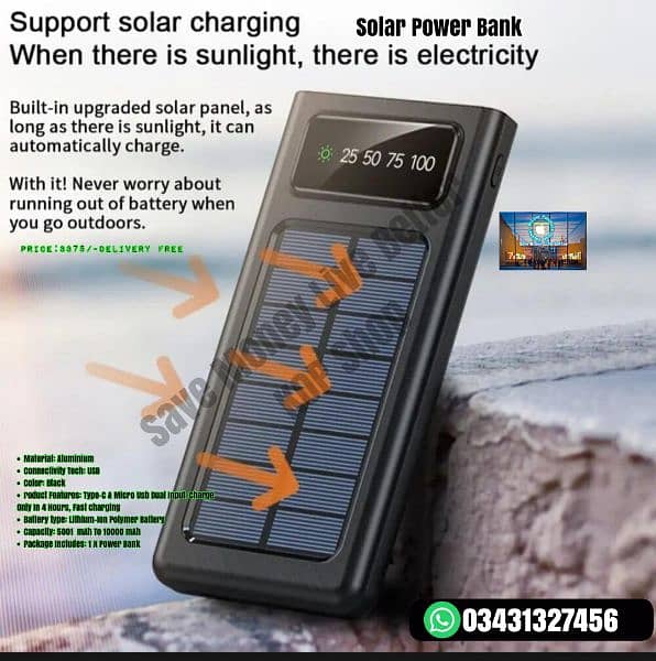 Solar Power Bank 0