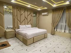 1 Bedroom VIP Full furnish flat per day available in Bahria town Lahore