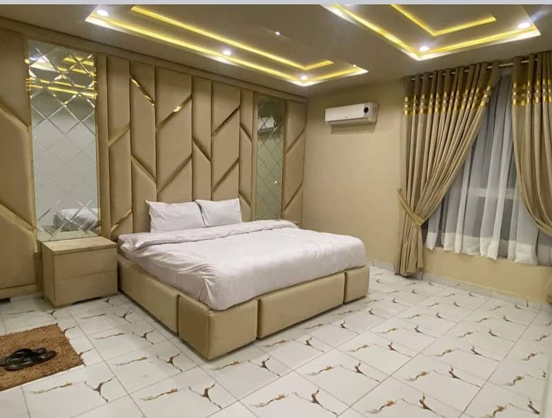 1 Bedroom VIP Full furnish flat per day available in Bahria town Lahore 9