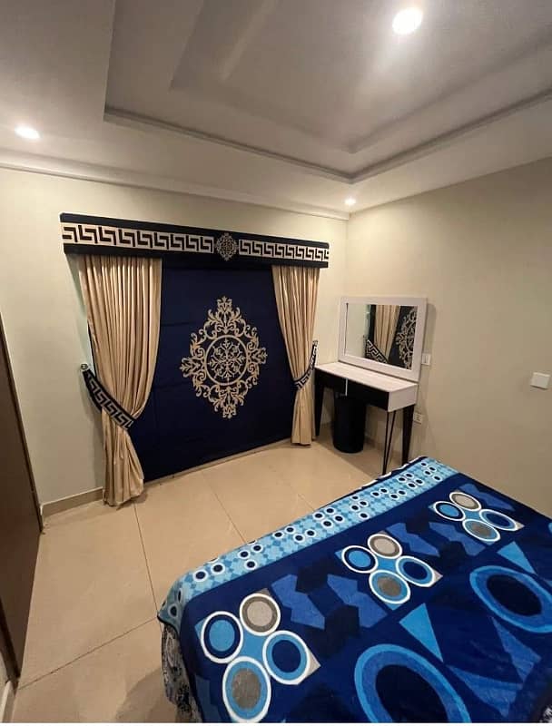 1 Bedroom VIP Full furnish flat per day available in Bahria town Lahore 11