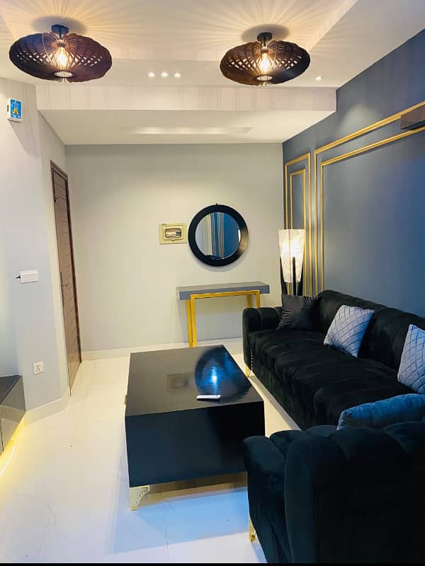 1 Bedroom VIP Full furnish flat per day available in Bahria town Lahore 2